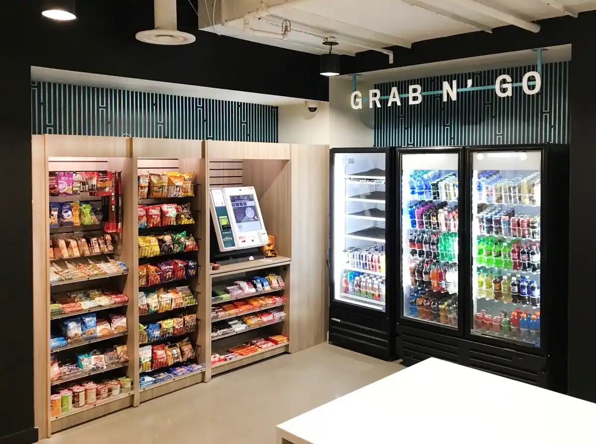Grab and go micro market display